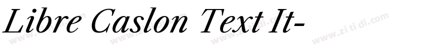 Libre Caslon Text It字体转换